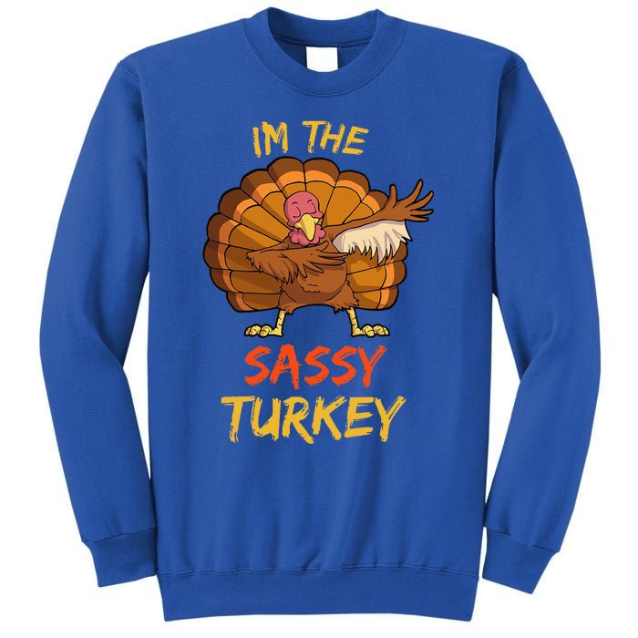 Sassy Turkey Matching Family Group Thanksgiving Party Pajama Sweatshirt