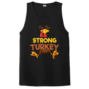 Strong Turkey Matching Family Group Thanksgiving Gifts  PosiCharge Competitor Tank