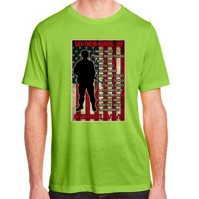 Say Their Names Joe Of 13 Fallen Soldiers Tribute Adult ChromaSoft Performance T-Shirt