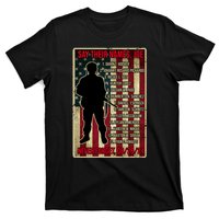 Say Their Names Joe Of 13 Fallen Soldiers Tribute T-Shirt