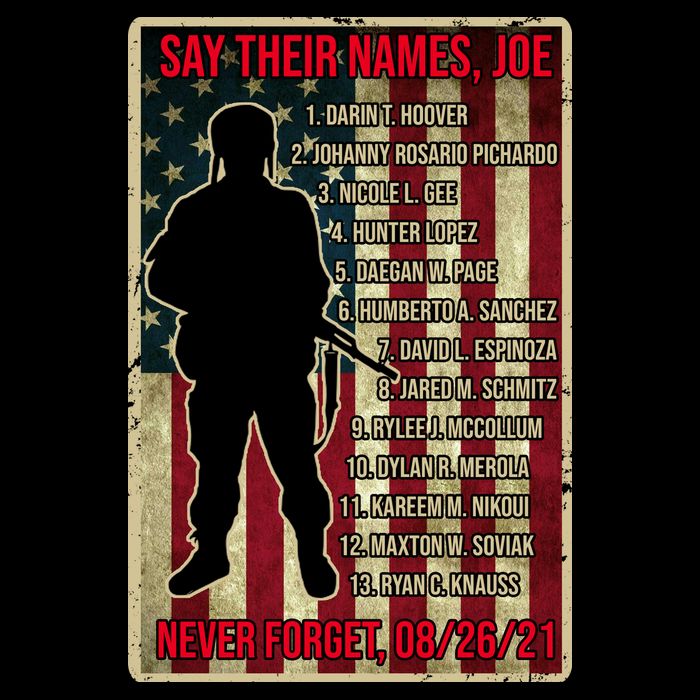 Say Their Names Joe Of 13 Fallen Soldiers Tribute Impact Tech Backpack