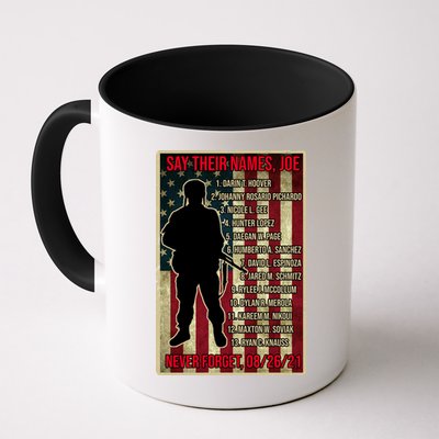 Say Their Names Joe Of 13 Fallen Soldiers Tribute Mug