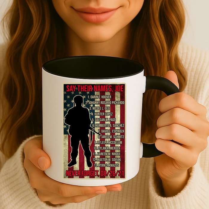 Say Their Names Joe Of 13 Fallen Soldiers Tribute Mug