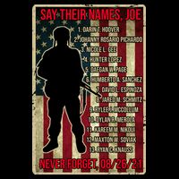 Say Their Names Joe Of 13 Fallen Soldiers Tribute Mug