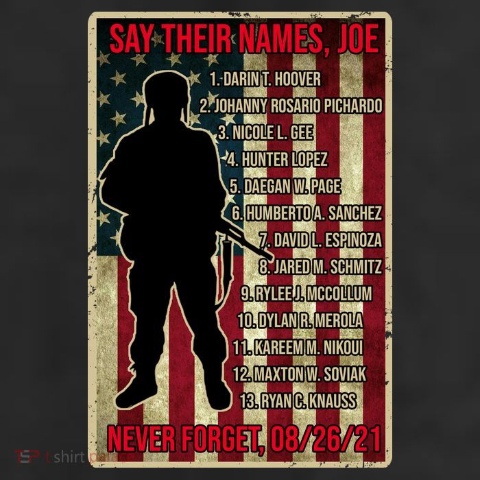 Say Their Names Joe Of 13 Fallen Soldiers Tribute 11oz C Handle Ceramic Mug