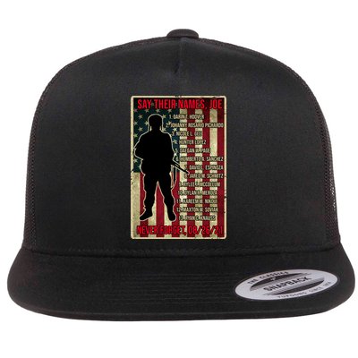 Say Their Names Joe Of 13 Fallen Soldiers Tribute Flatbill Hat