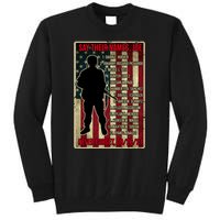 Say Their Names Joe Of 13 Fallen Soldiers Tribute Tall Sweatshirt