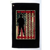 Say Their Names Joe Of 13 Fallen Soldiers Tribute Golf Towel