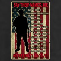 Say Their Names Joe Of 13 Fallen Soldiers Tribute Golf Towel