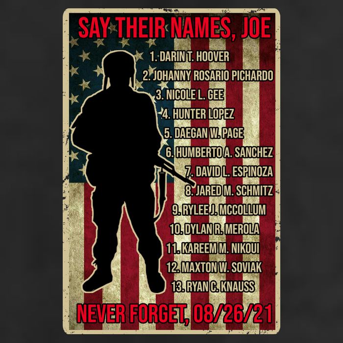 Say Their Names Joe Of 13 Fallen Soldiers Tribute Golf Towel
