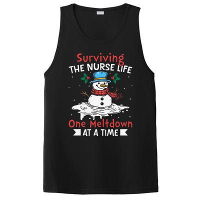 Surviving The Nurse Life One Meltdown At A Time Ugly Xmas PosiCharge Competitor Tank