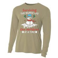 Surviving The Nurse Life One Meltdown At A Time Ugly Xmas Cooling Performance Long Sleeve Crew