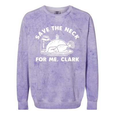 Save The Neck For Me Clark Colorblast Crewneck Sweatshirt