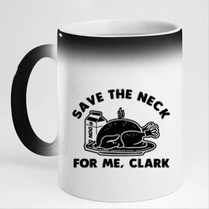 Save The Neck For Me Clark 11oz Black Color Changing Mug