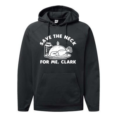 Save The Neck For Me Clark Performance Fleece Hoodie