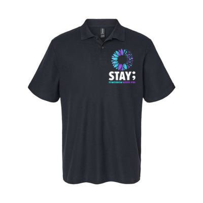 Stay Tomorrow Needs You Mental Health Awareness Support Softstyle Adult Sport Polo