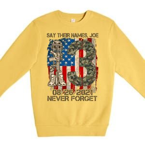 Say Their Names Joe 082621 Never Forget Premium Crewneck Sweatshirt