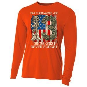 Say Their Names Joe 082621 Never Forget Cooling Performance Long Sleeve Crew