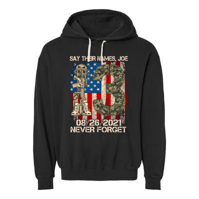 Say Their Names Joe 082621 Never Forget Garment-Dyed Fleece Hoodie