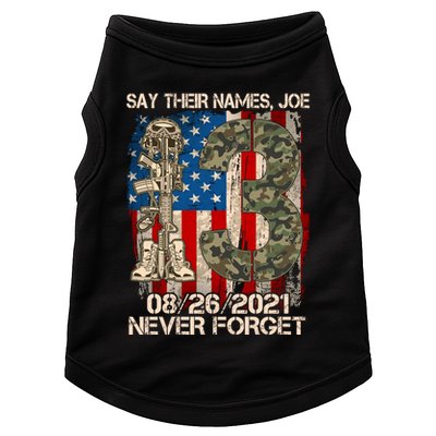 Say Their Names Joe 082621 Never Forget Doggie Tank