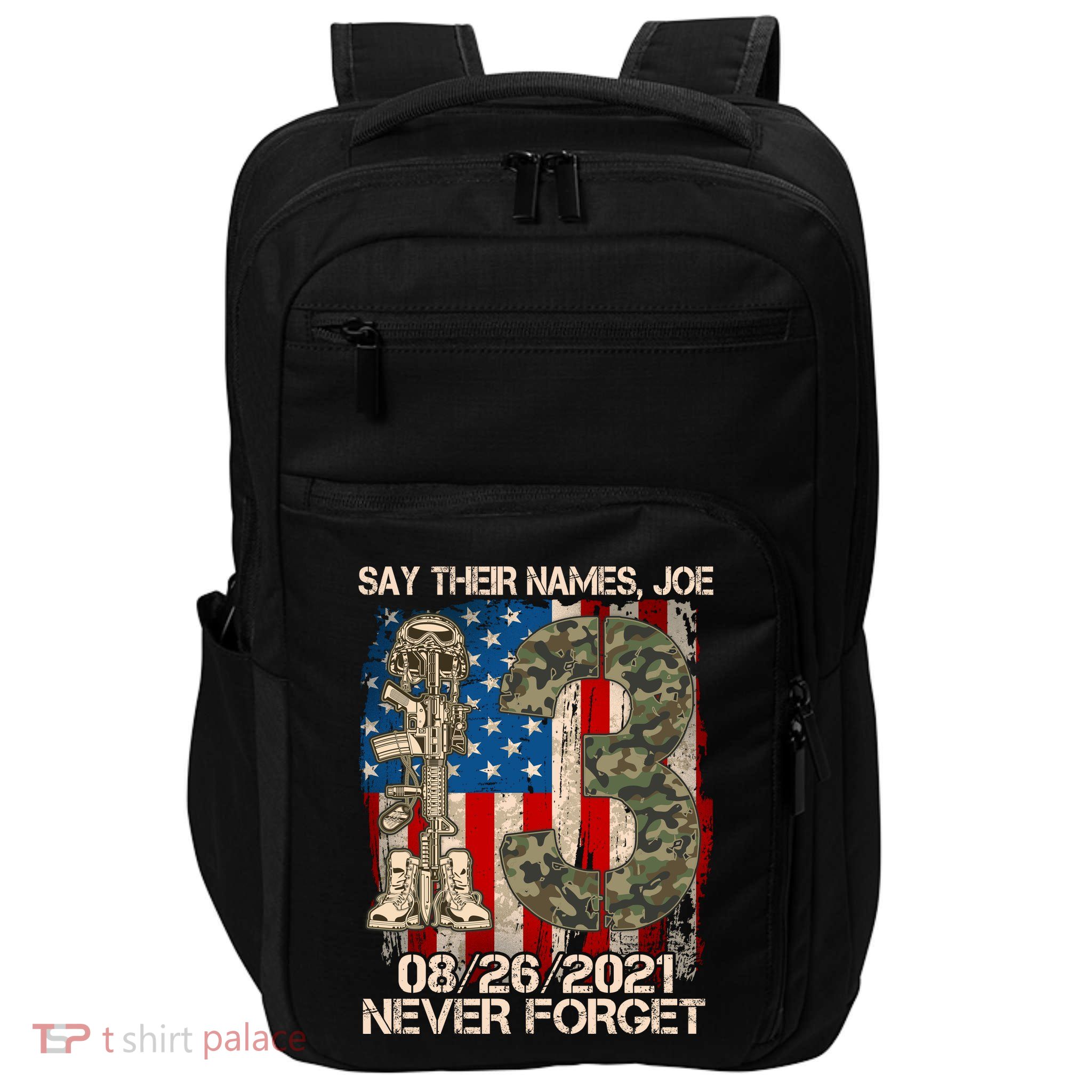 Say Their Names Joe 082621 Never Forget Impact Tech Backpack