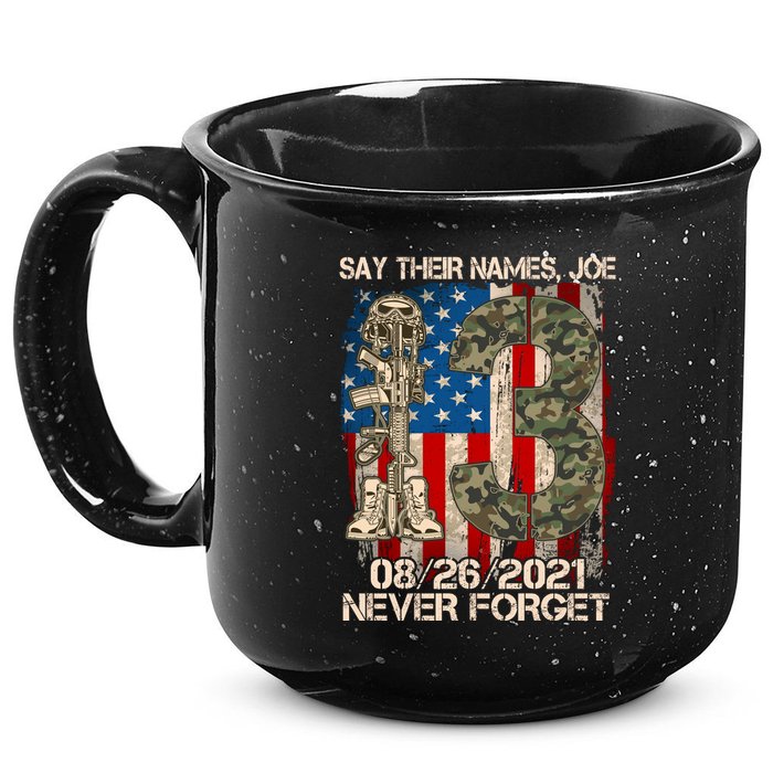 Say Their Names Joe 082621 Never Forget 15oz Campfire Ceramic Mug