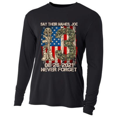 Say Their Names Joe 082621 Never Forget Cooling Performance Long Sleeve Crew