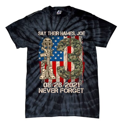 Say Their Names Joe 082621 Never Forget Tie-Dye T-Shirt