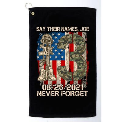 Say Their Names Joe 082621 Never Forget Golf Towel