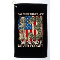 Say Their Names Joe 082621 Never Forget Golf Towel