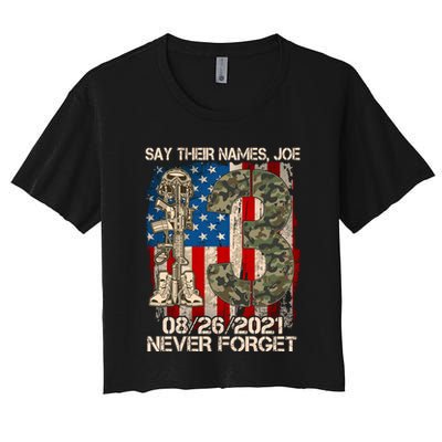 Say Their Names Joe 082621 Never Forget Crop Top
