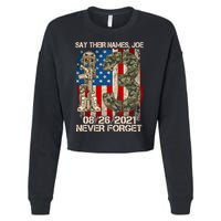 Say Their Names Joe 082621 Never Forget Cropped Pullover Crew
