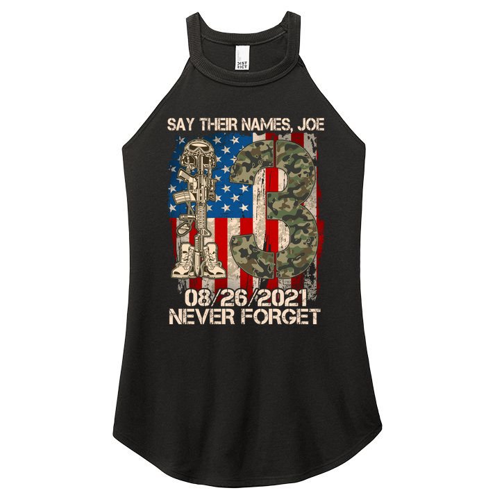 Say Their Names Joe 082621 Never Forget Women's Perfect Tri Rocker Tank