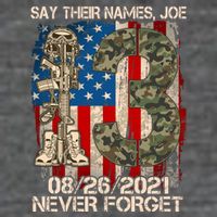 Say Their Names Joe 082621 Never Forget Flexfit Unipanel Trucker Cap
