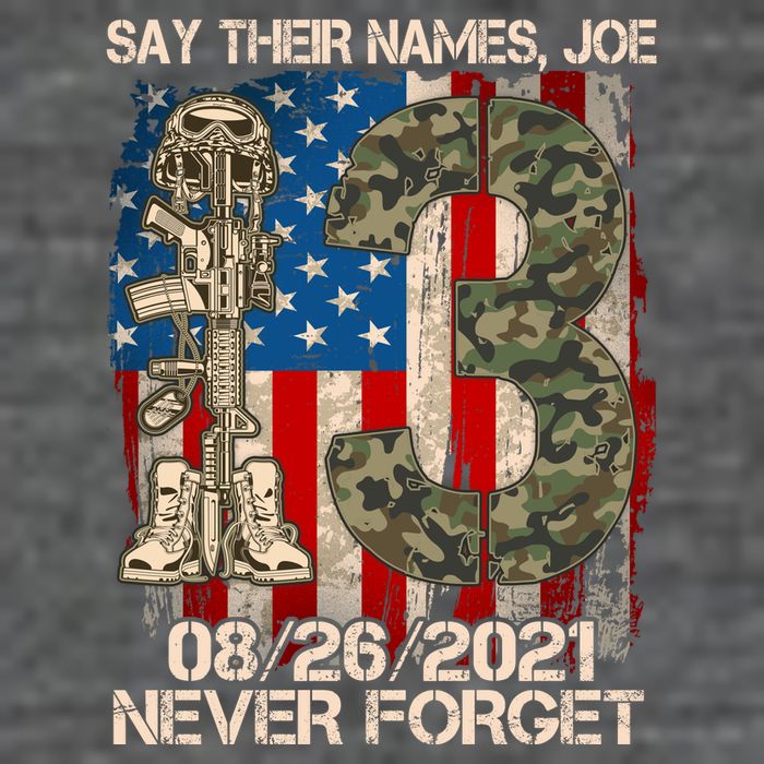 Say Their Names Joe 082621 Never Forget Flexfit Unipanel Trucker Cap
