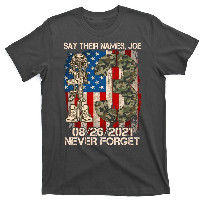 Say Their Names Joe 082621 Never Forget T-Shirt