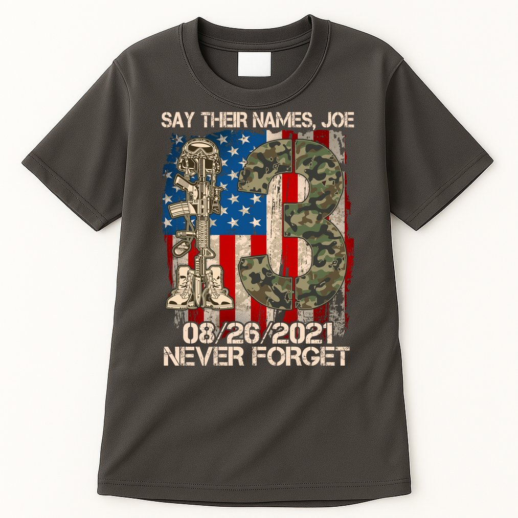 Say Their Names Joe 082621 Never Forget Tall T-Shirt
