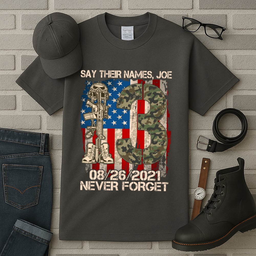 Say Their Names Joe 082621 Never Forget Tall T-Shirt