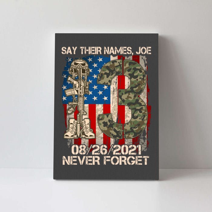 Say Their Names Joe 082621 Never Forget Canvas