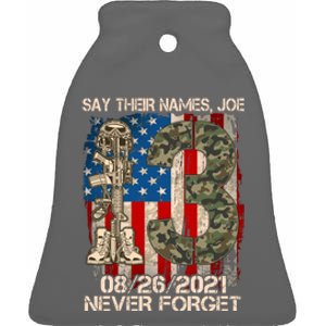 Say Their Names Joe 082621 Never Forget Ceramic Bell Ornament