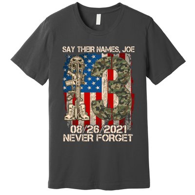 Say Their Names Joe 082621 Never Forget Premium T-Shirt