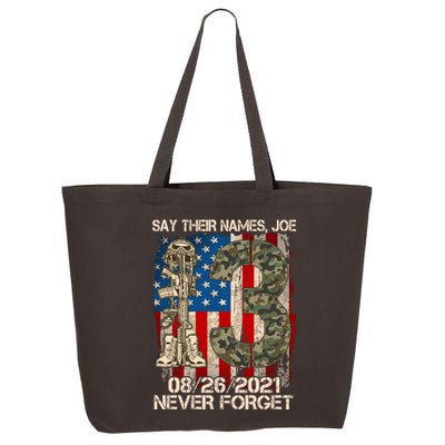 Say Their Names Joe 082621 Never Forget 25L Jumbo Tote