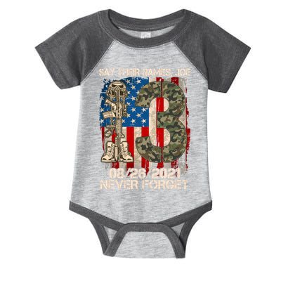 Say Their Names Joe 082621 Never Forget Infant Baby Jersey Bodysuit