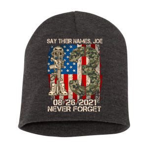 Say Their Names Joe 082621 Never Forget Short Acrylic Beanie