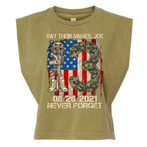 Say Their Names Joe 082621 Never Forget Garment-Dyed Women's Muscle Tee