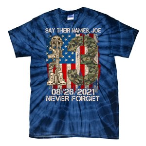 Say Their Names Joe 082621 Never Forget Tie-Dye T-Shirt