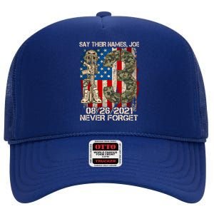 Say Their Names Joe 082621 Never Forget High Crown Mesh Back Trucker Hat