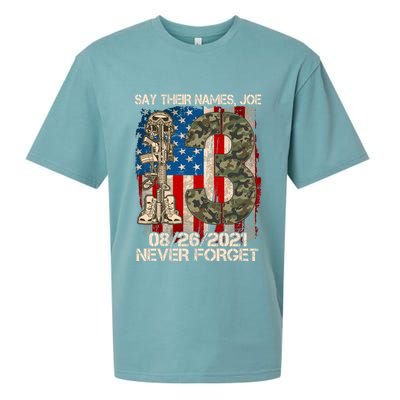 Say Their Names Joe 082621 Never Forget Sueded Cloud Jersey T-Shirt