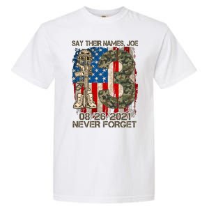 Say Their Names Joe 082621 Never Forget Garment-Dyed Heavyweight T-Shirt