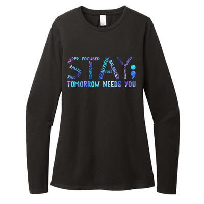 Stay Tomorrow Needs You Suicide Prevention Awareness Week Womens CVC Long Sleeve Shirt